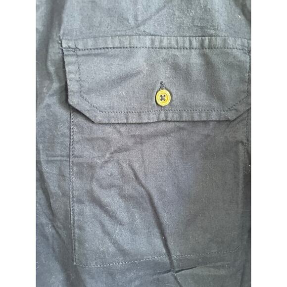 Lilly Pulitzer Navy Cotton Shirt Dress, roll tab sleeves Women’s Large - Picture 3 of 8